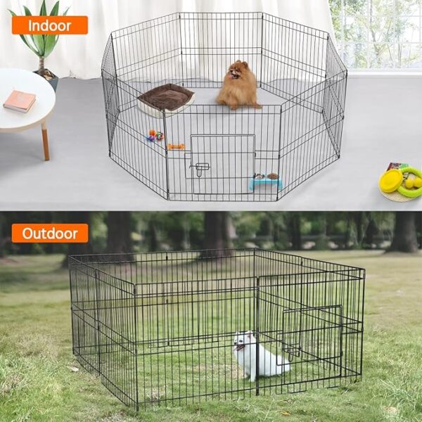 8 Panel Pet Dog Pen Puppy Playpen Foldable - Image 4